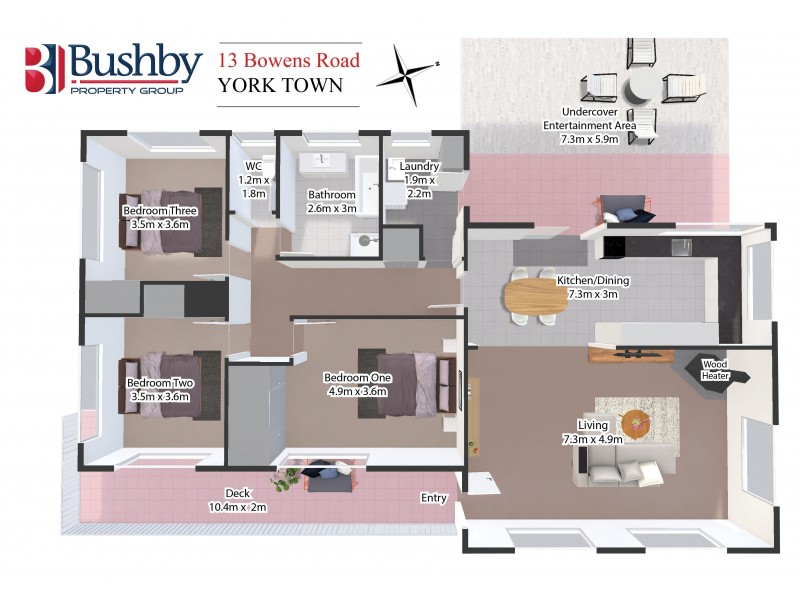 13 Bowens Road, York Town TAS 7270 Floorplan