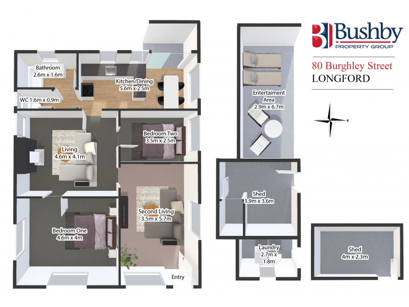 80 Burghley Street, Longford TAS 7301 Floorplan