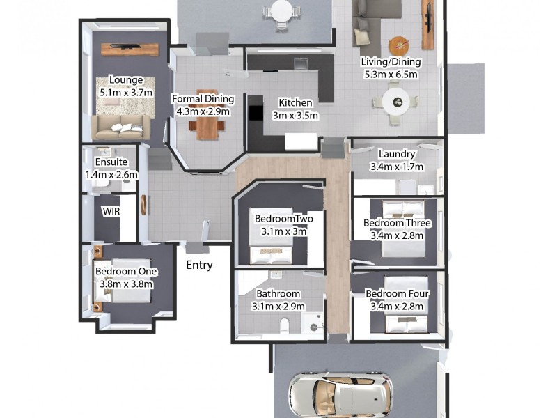 15 Chelsea Close, Prospect Vale TAS 7250 Floorplan