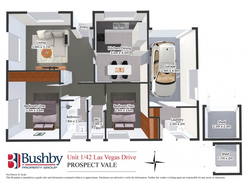 1/42 Las Vegas Drive, Prospect Vale TAS 7250 Floorplan