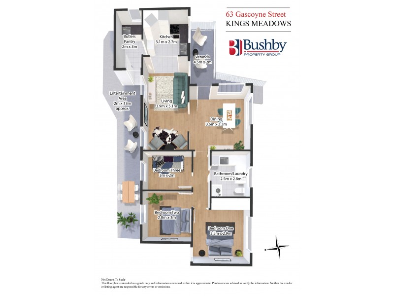 63 Gascoyne Street, Kings Meadows TAS 7249 Floorplan