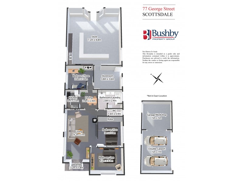 77 George street, Scottsdale TAS 7260 Floorplan