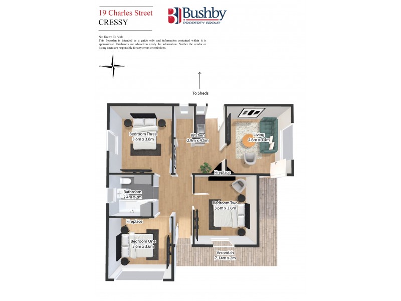19 Charles Street, Cressy TAS 7302 Floorplan