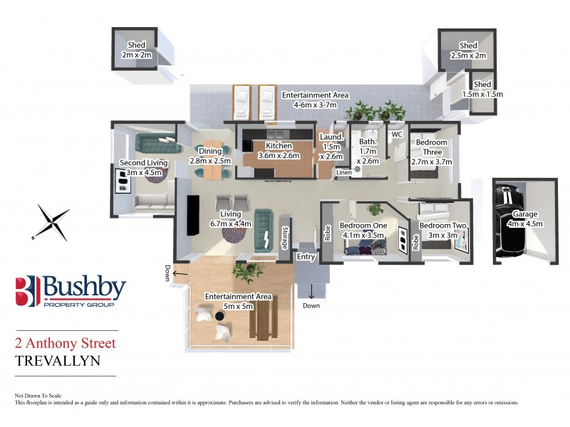 2 Anthony Street, Trevallyn TAS 7250 Floorplan