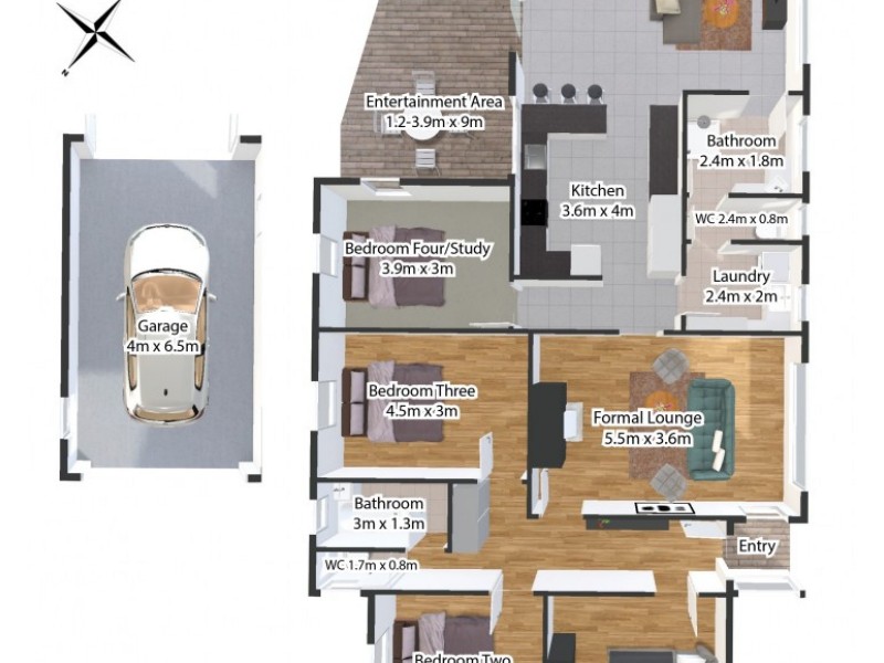 53 Joffre Street, Mowbray TAS 7248 Floorplan