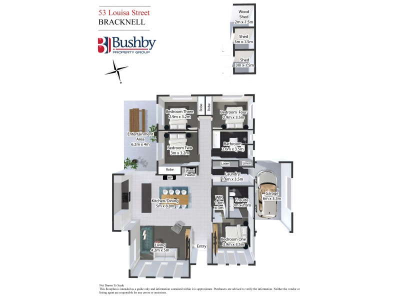 53 Louisa Street, Bracknell TAS 7302 Floorplan