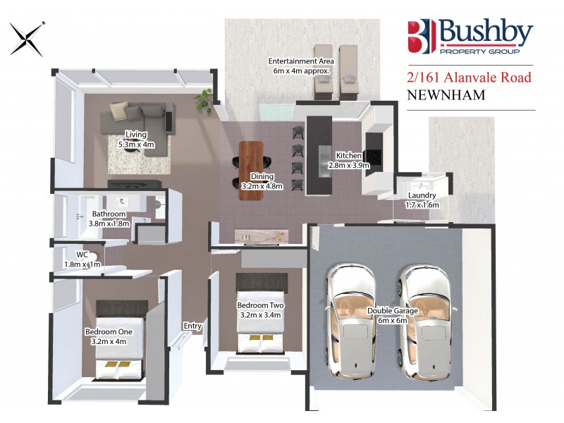 2/161 Alanvale Road, Newnham TAS 7248 Floorplan