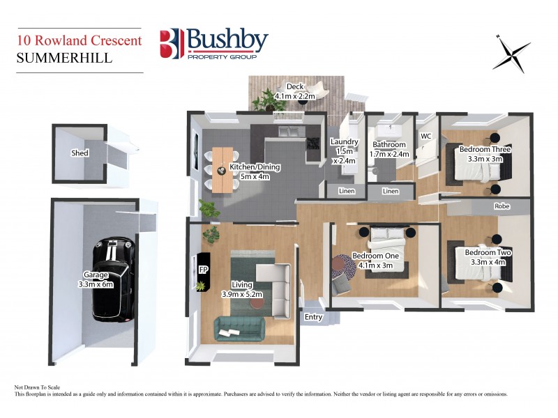 10 Rowland Crescent, Summerhill TAS 7250 Floorplan