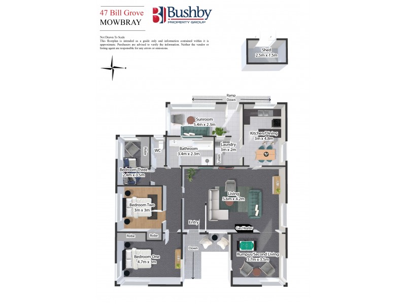 47 Bill Grove, Mowbray TAS 7248 Floorplan