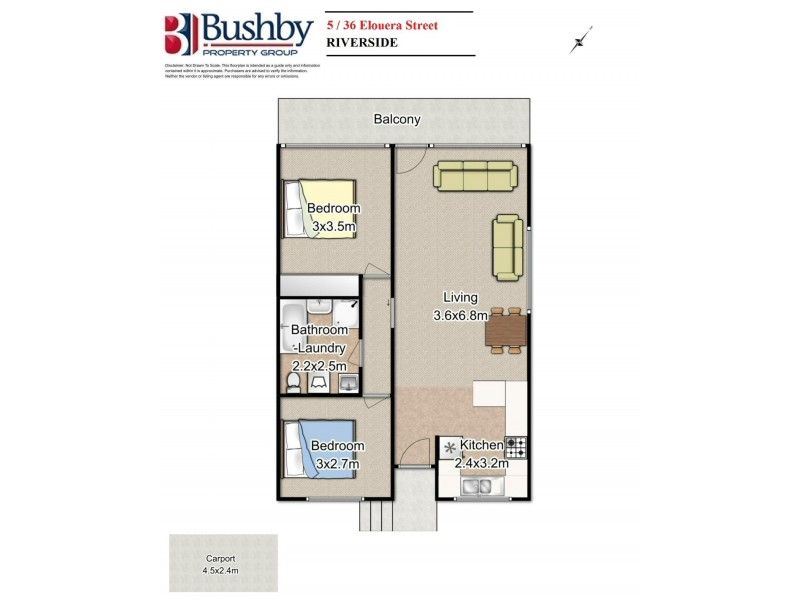 5/36 Elouera Street, Riverside TAS 7250 Floorplan