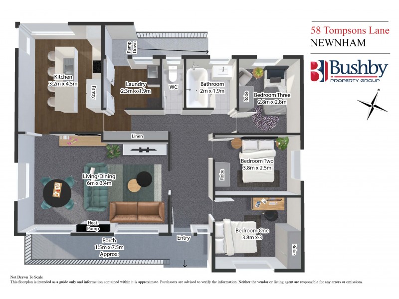 58 Tompsons Lane, Newnham TAS 7248 Floorplan