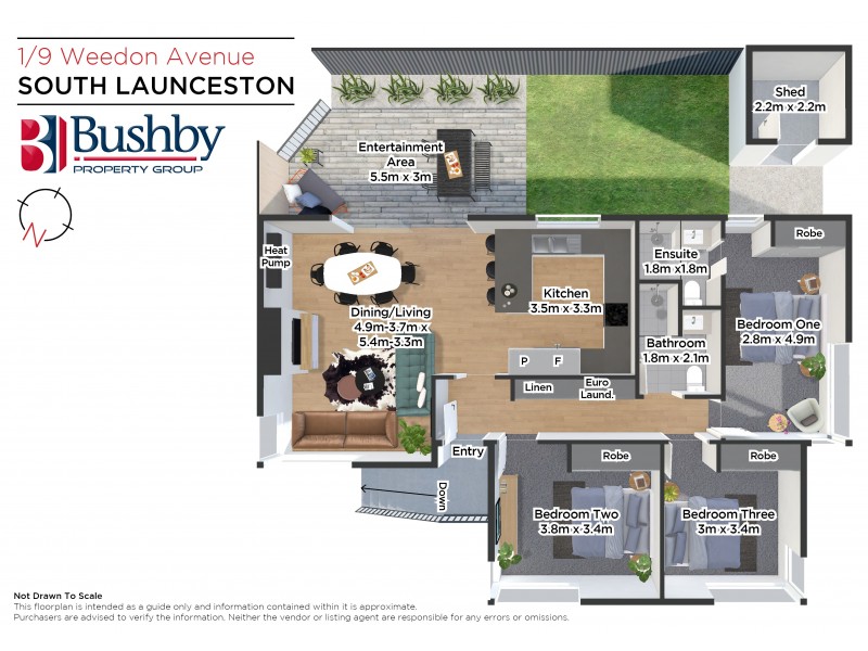 1/9 Weedon Avenue, South Launceston TAS 7249 Floorplan