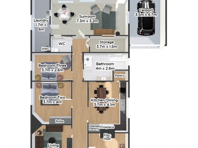 7 Ross Avenue, Invermay TAS 7248 Floorplan
