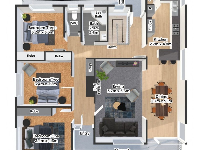 4 Hawthorn Street, Norwood TAS 7250 Floorplan