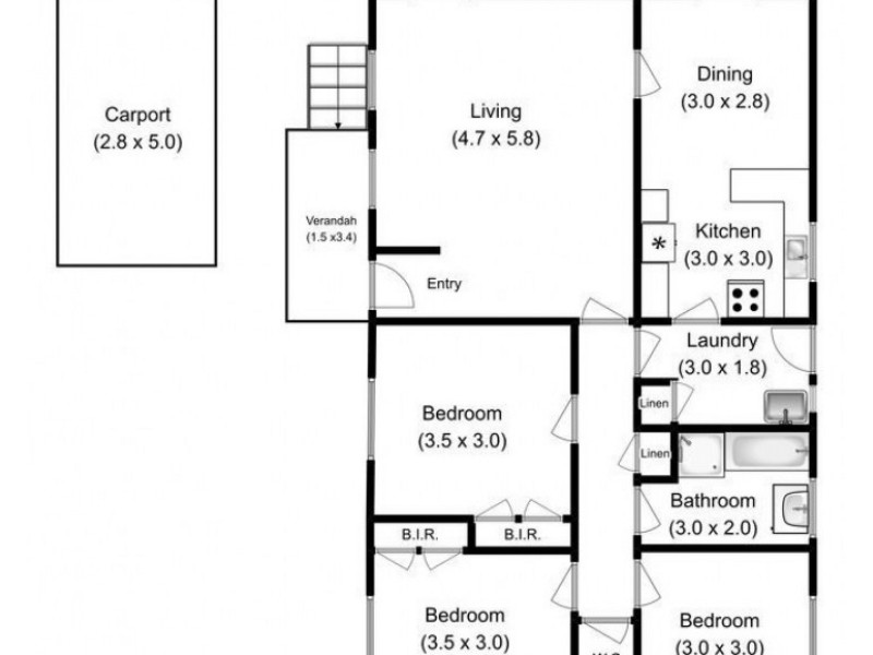 13 Caswell Street, Mowbray TAS 7248 Floorplan