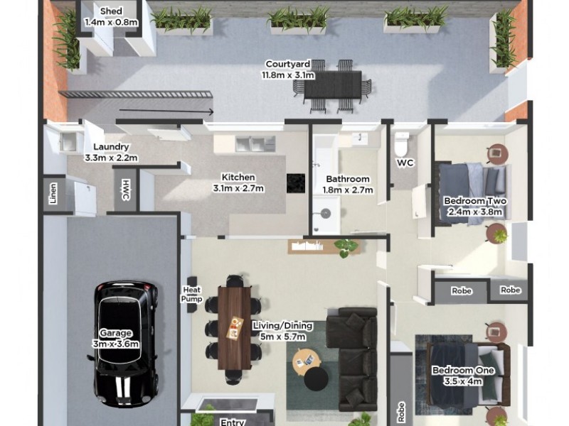 1/189 Cambridge Street, West Launceston TAS 7250 Floorplan