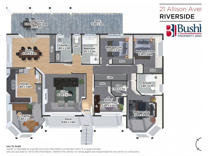 21 Allison Avenue, Riverside TAS 7250 Floorplan