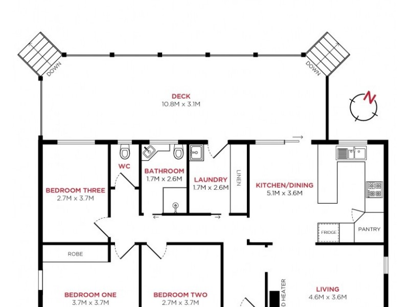 1 Boobialla Street, Rocherlea TAS 7248 Floorplan