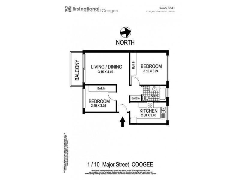 1/10 Major Street, Coogee NSW 2034 Floorplan