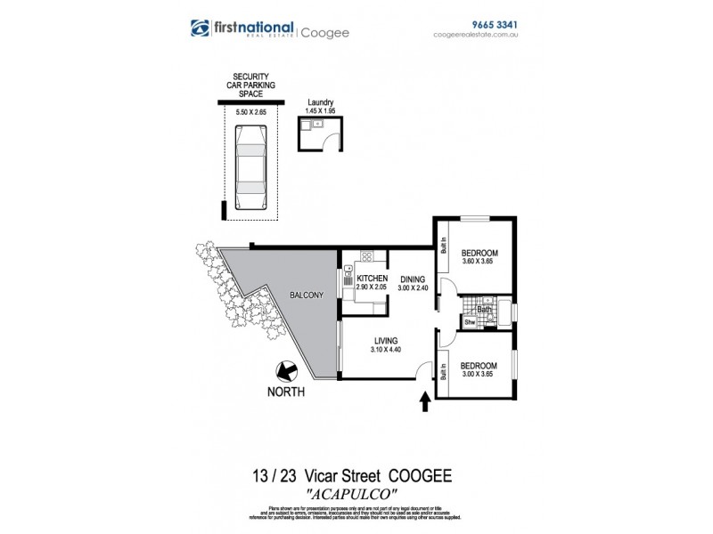 13/23-25 Vicar Street, Coogee NSW 2034 Floorplan