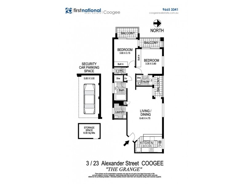 3/23 Alexander Street, Coogee NSW 2034 Floorplan