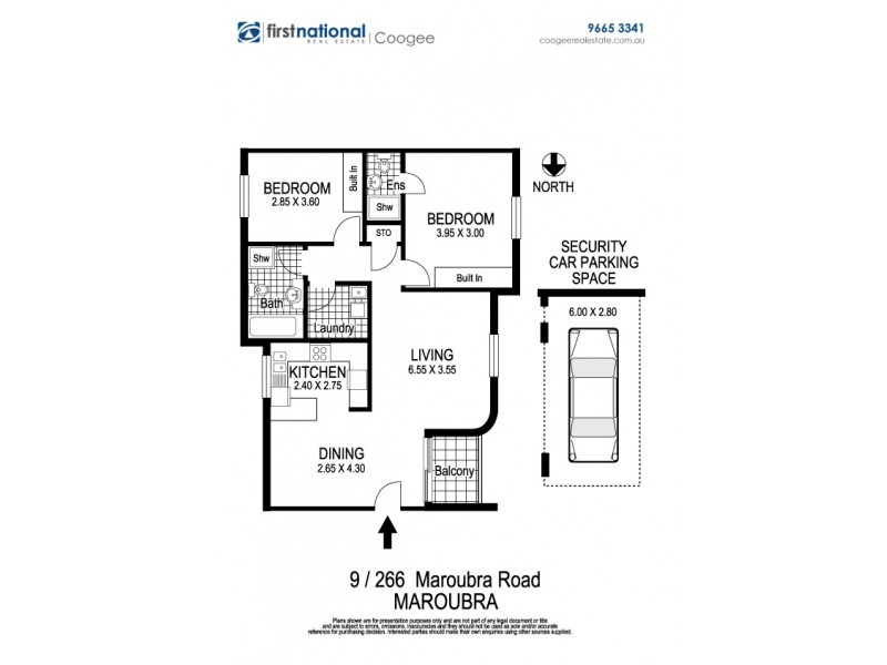 9/266 Maroubra Road, Maroubra NSW 2035 Floorplan