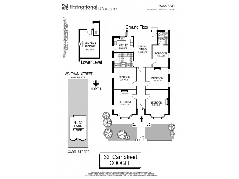 32 & 34 Carr Street, Coogee NSW 2034 Floorplan