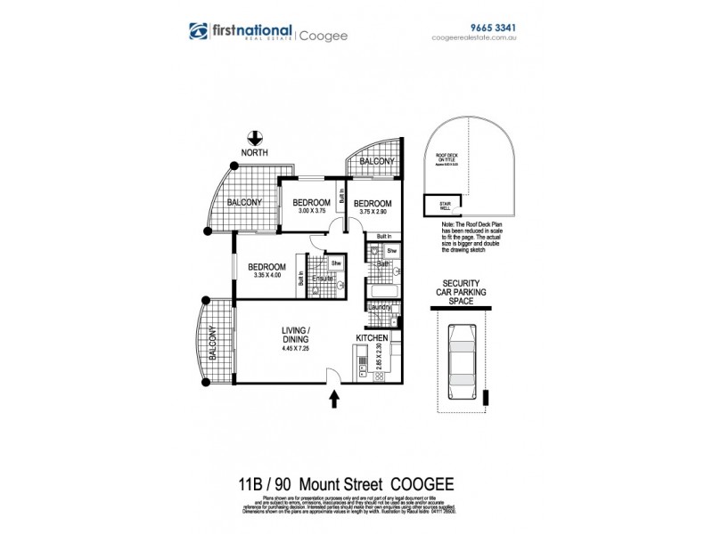 11B/90 Mount Street, Coogee NSW 2034 Floorplan