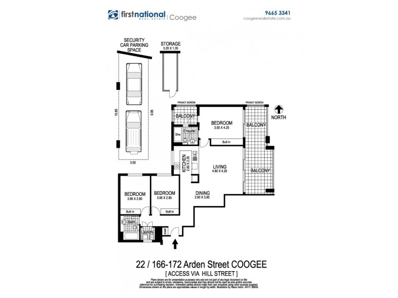 22/166-172 Arden St, Coogee NSW 2034 Floorplan