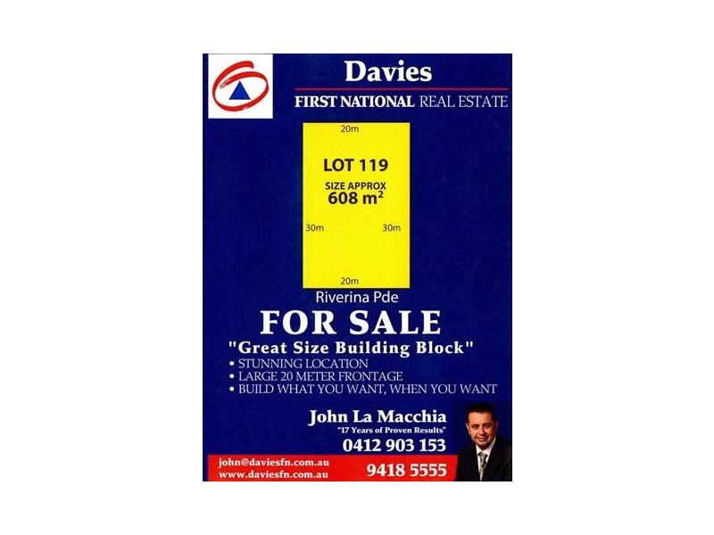 Lot 119, 35 Riverina Pde, Munster WA 6166