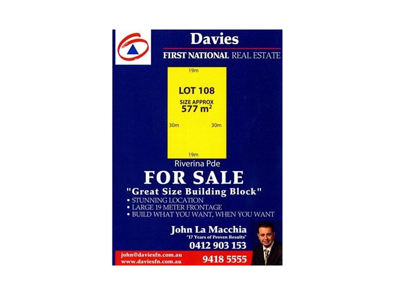 Lot 108, 63 Riverina Pde, Munster WA 6166