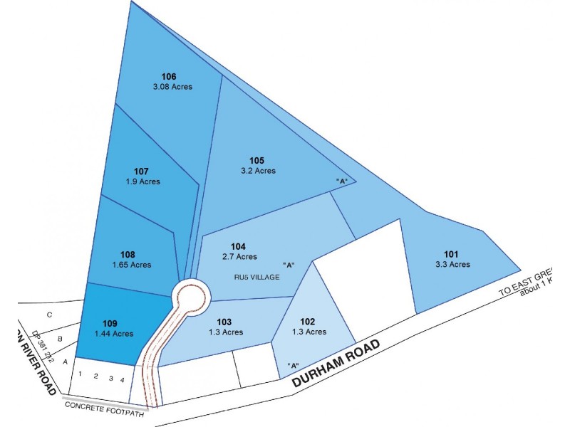 Lots 101 – 109 136 & 152 Durham Road, East Gresford NSW 2311