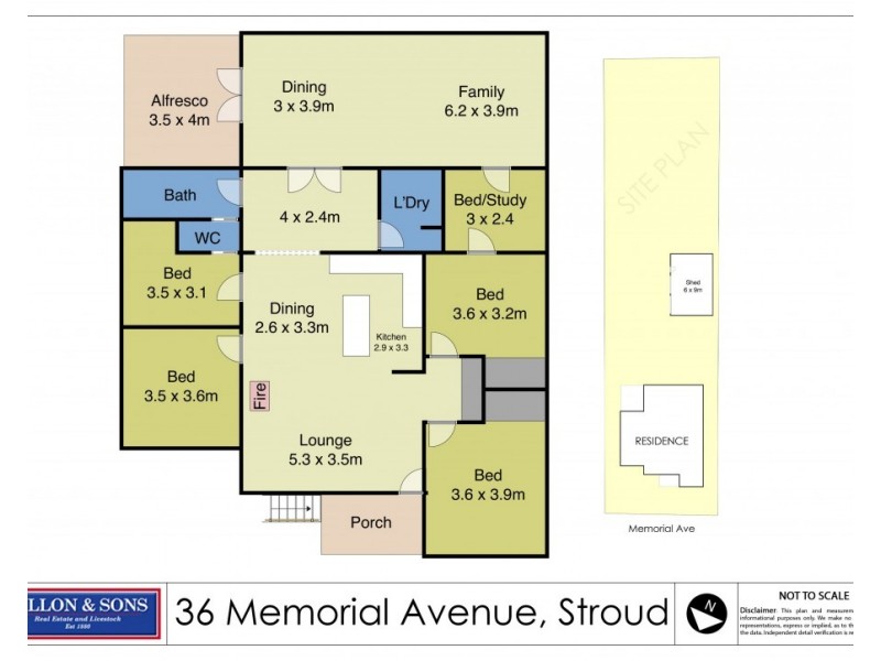 36 Memorial Avenue, Stroud NSW 2425 Floorplan