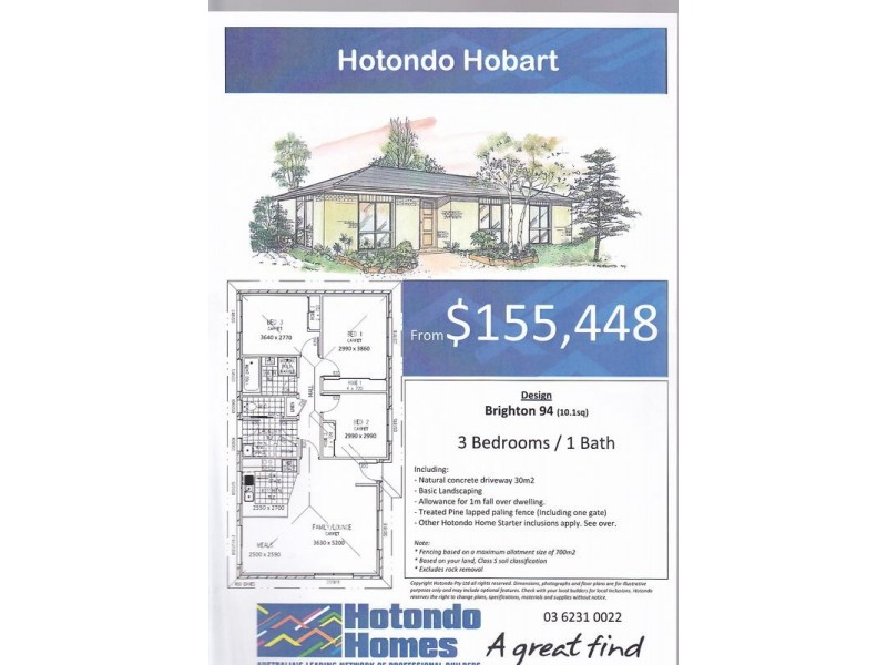 Hotondo – Brighton 94 House & Land – Ashgrove Crescent, Old Beach TAS 7017