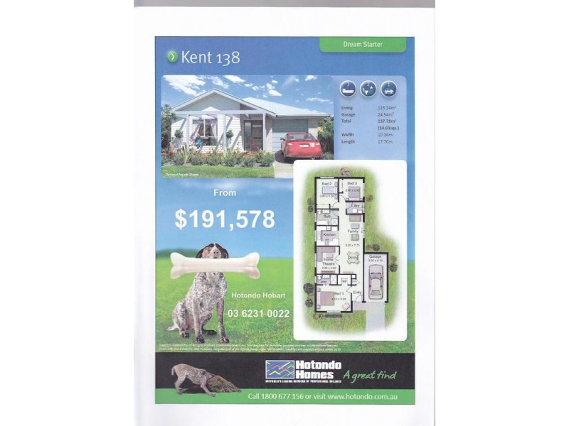 Hotondo – Kent 138 House & Land – Ashgrove Crescent, Old Beach TAS 7017