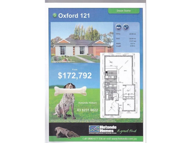 Hotondo – Oxford 121 House & Land – Mariah Crescent, Oakdowns TAS 7019