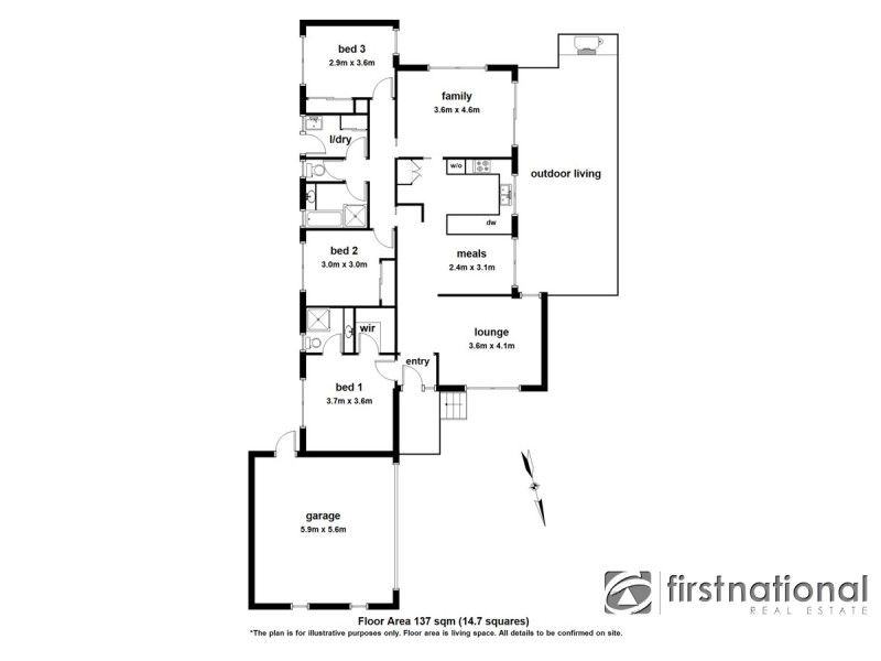 9 Clarinda Drive, Narre Warren VIC 3805 Floorplan