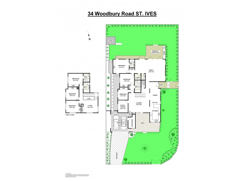 34 Woodbury Road, St Ives NSW 2075 Floorplan