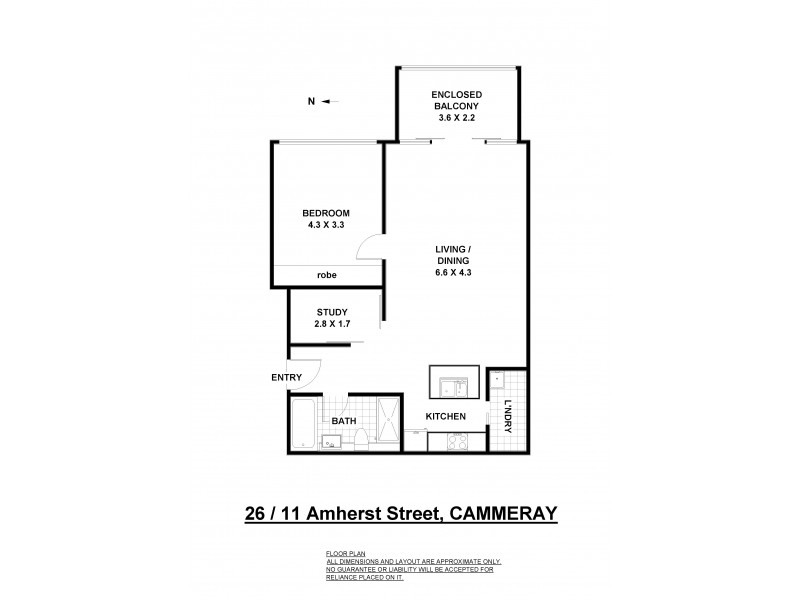 26/11 Amherst Street, Cammeray NSW 2062 Floorplan