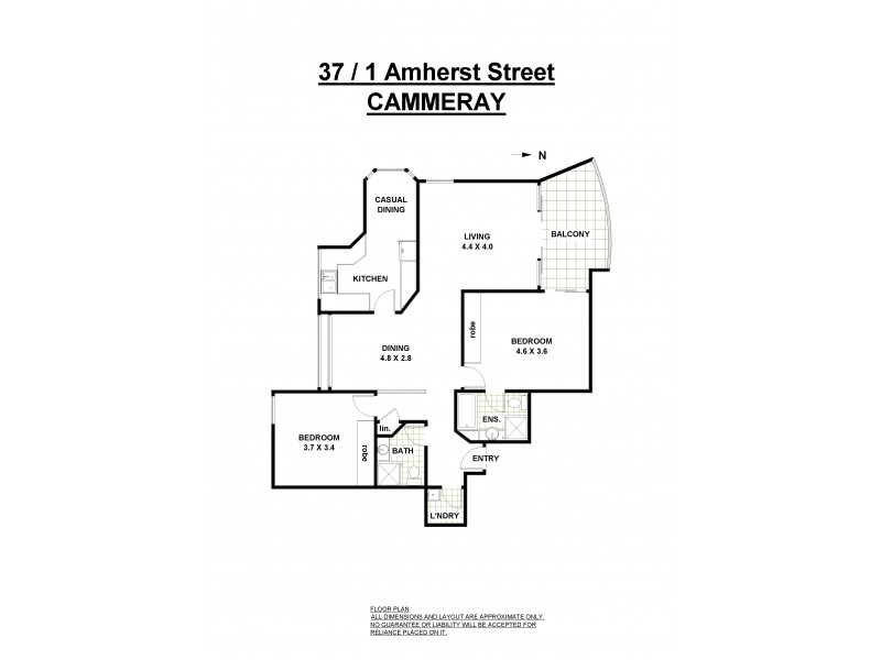 37/1 Amherst Street, Cammeray NSW 2062 Floorplan