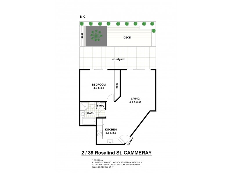 2/39 Rosalind Street, Cammeray NSW 2062 Floorplan