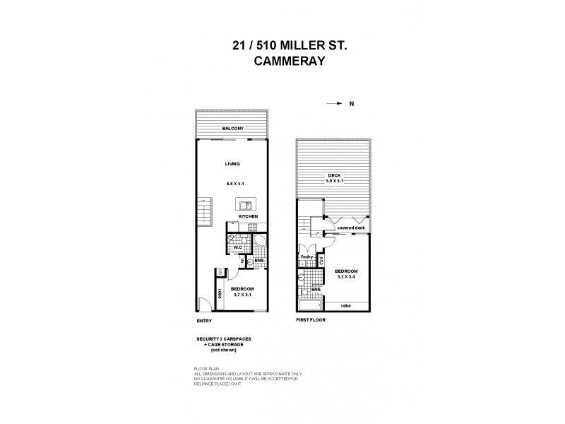 21/510 Miller Street, Cammeray NSW 2062 Floorplan
