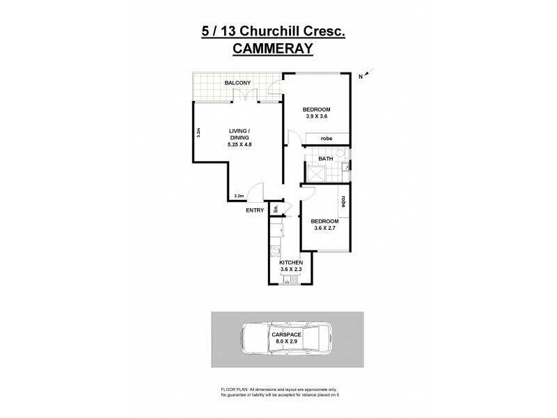 5/13 Churchill Crescent, Cammeray NSW 2062 Floorplan