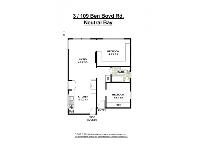 3/109 Ben Boyd Road, Neutral Bay NSW 2089 Floorplan
