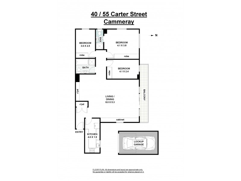 40/55 Carter Street, Cammeray NSW 2062 Floorplan