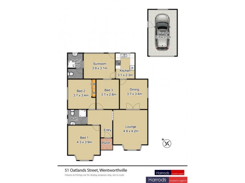 51 Oatlands Street, Wentworthville NSW 2145 Floorplan