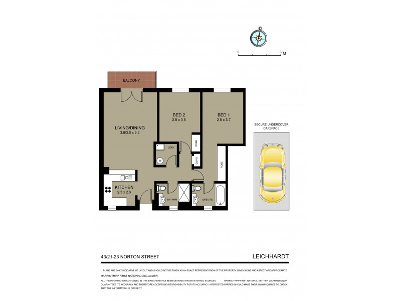 43/21-23 Norton Street, Leichhardt NSW 2040 Floorplan