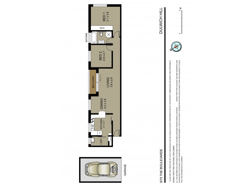 9/75 The Boulevarde, Dulwich Hill NSW 2203 Floorplan