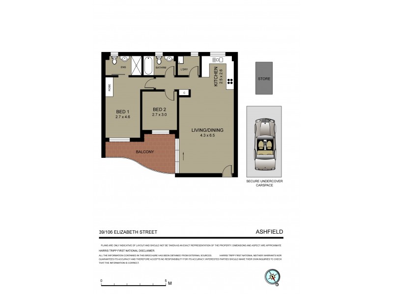 39/106 Elizabeth Street, Ashfield NSW 2131 Floorplan