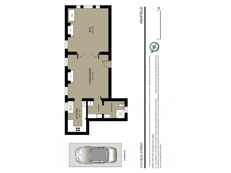 1/12 Cecil Street, Ashfield NSW 2131 Floorplan